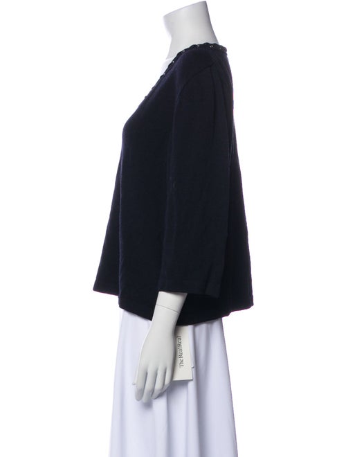 St. John Sport Wool V-Neck Sweater