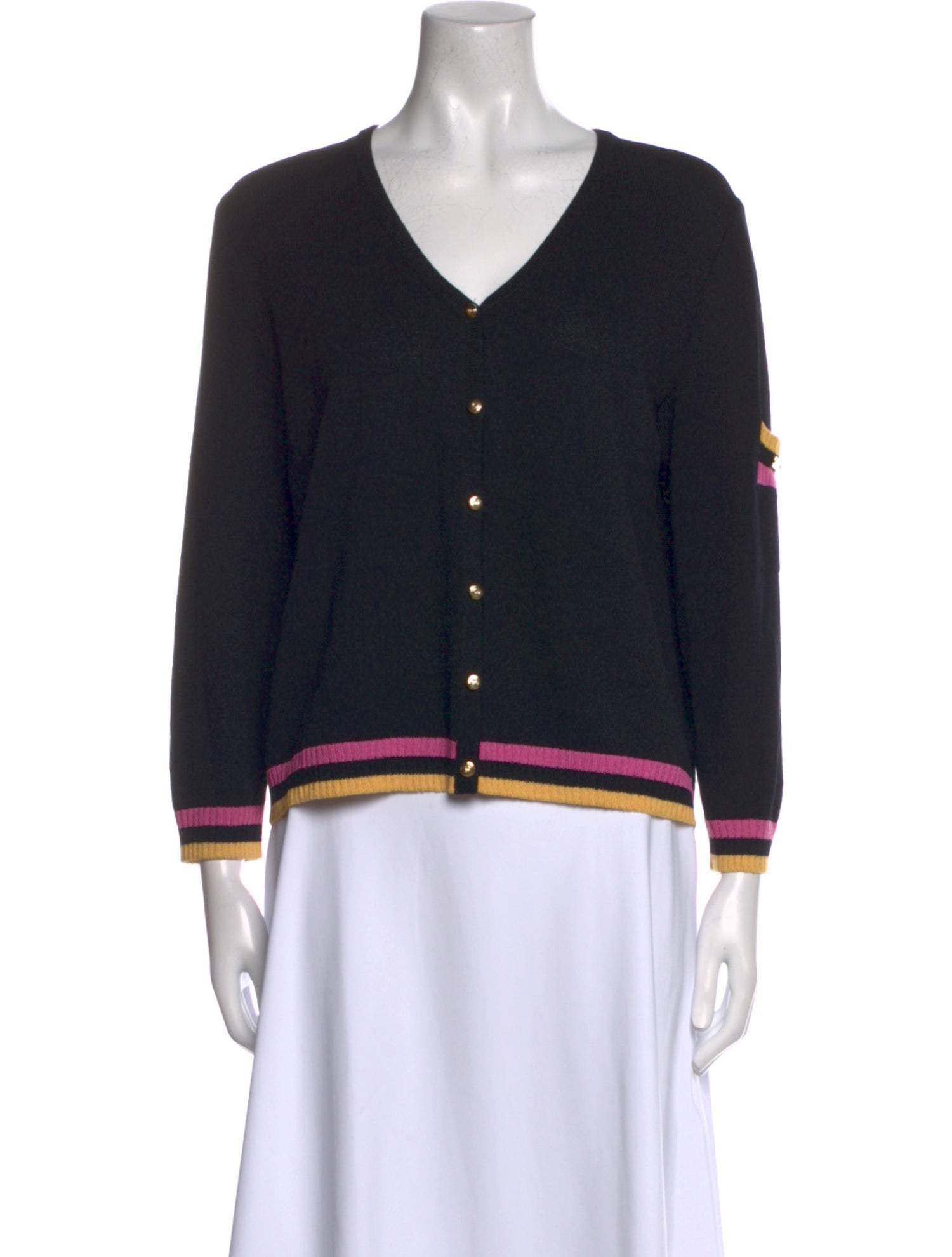 St. John Sport Wool V-Neck Sweater