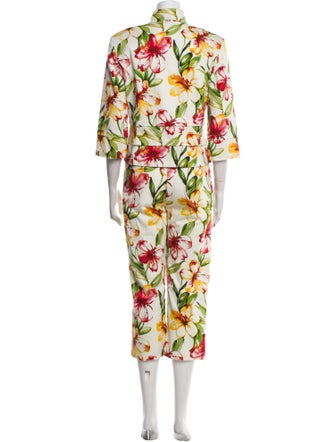 St. John Sport Floral Print Vest