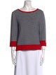 St. John Sport Wool Striped Sweater
