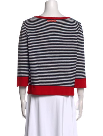 St. John Sport Wool Striped Sweater