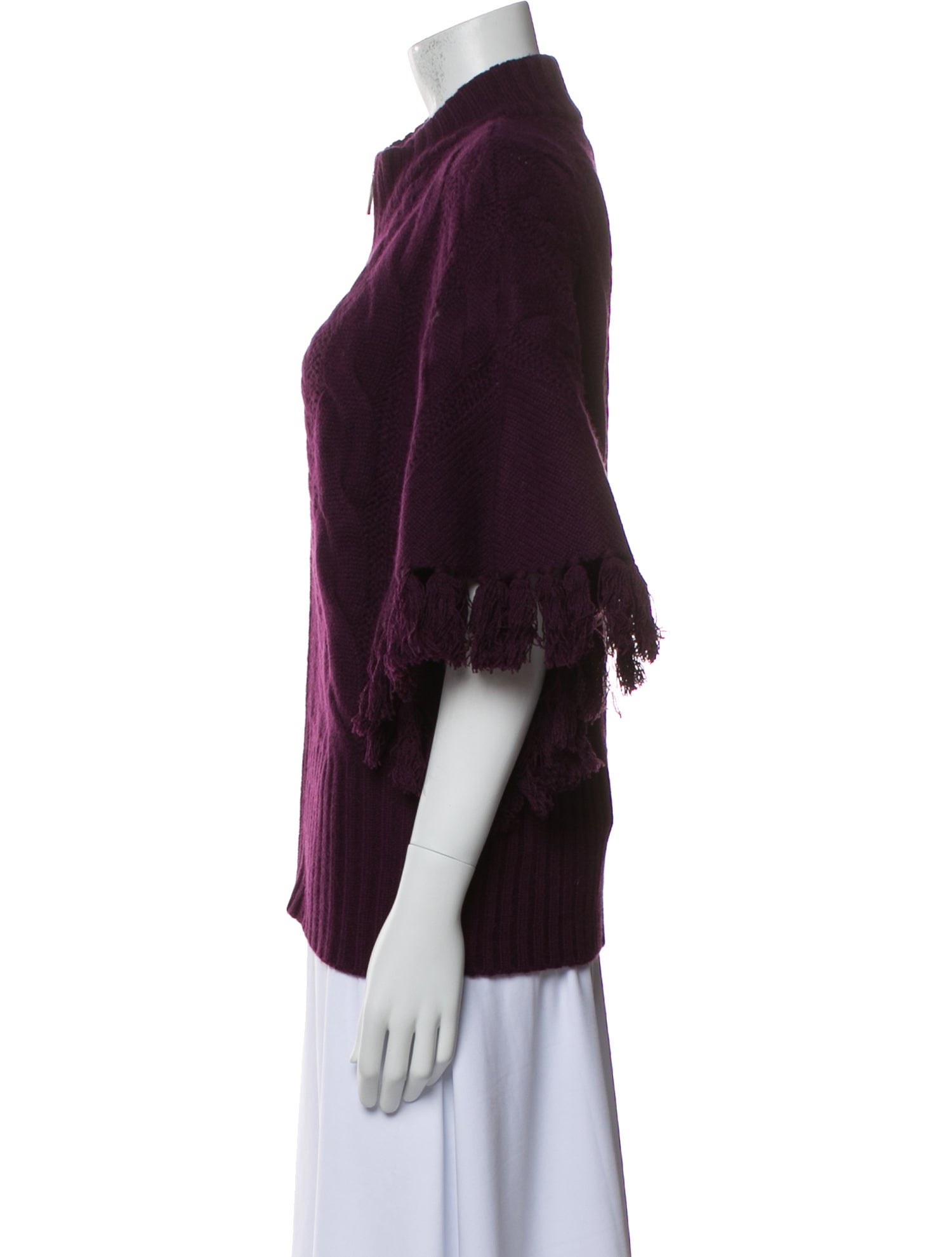 St. John Sport Cashmere Mock Neck Sweater