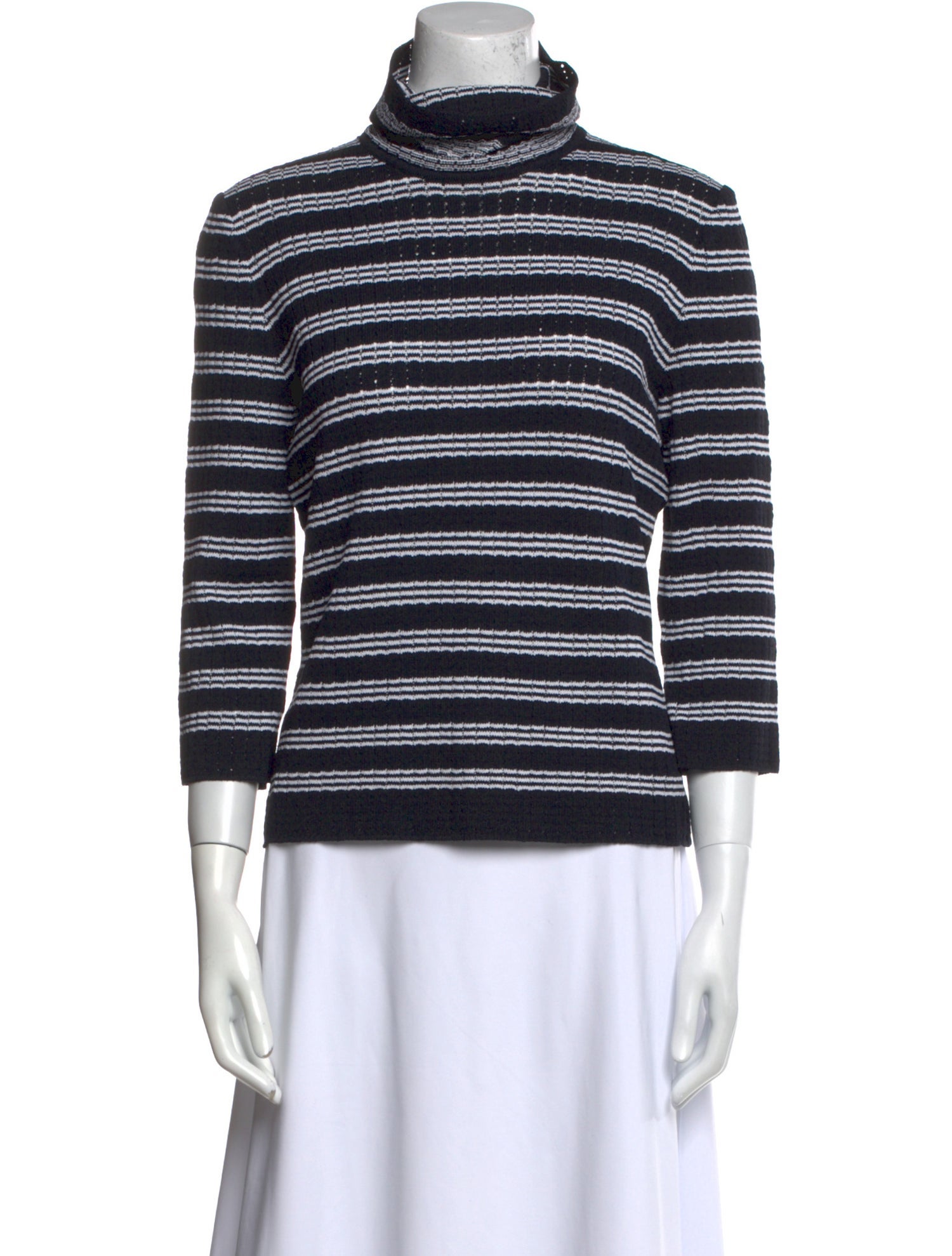 St. John Sport Wool Striped Sweater