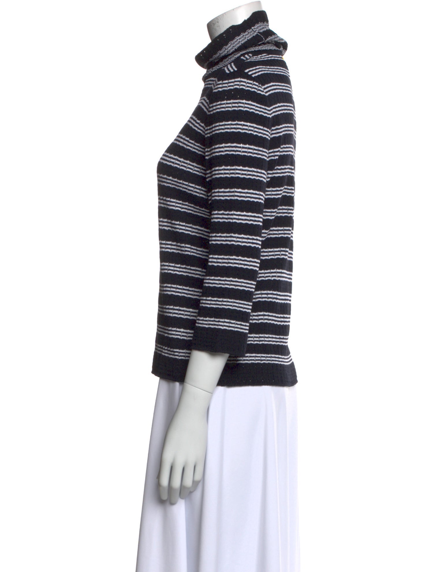 St. John Sport Wool Striped Sweater