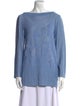 St. John Sport Wool Bateau Neckline Sweater
