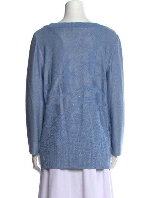 St. John Sport Wool Bateau Neckline Sweater