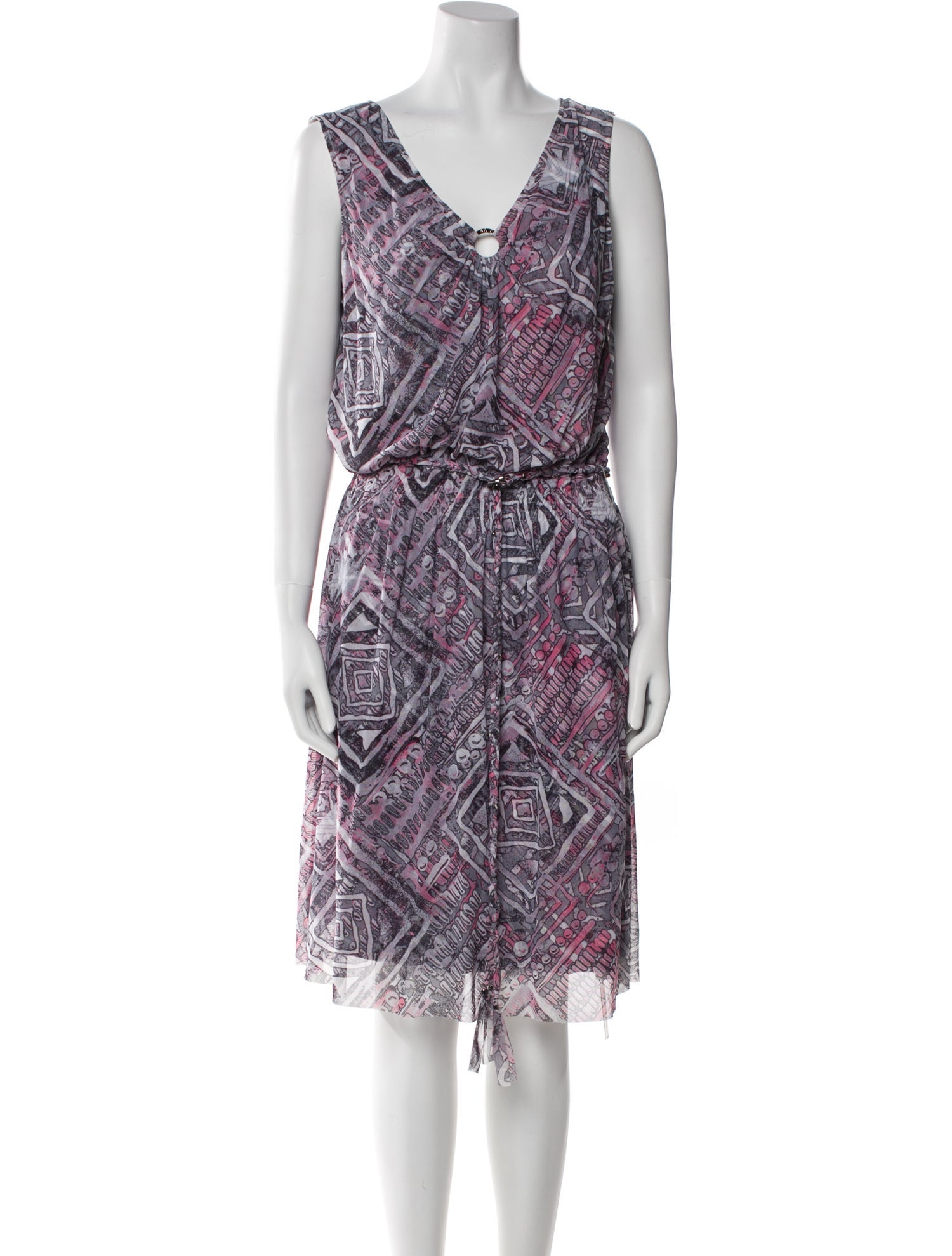 St. John Sport Printed Knee-Length Dress