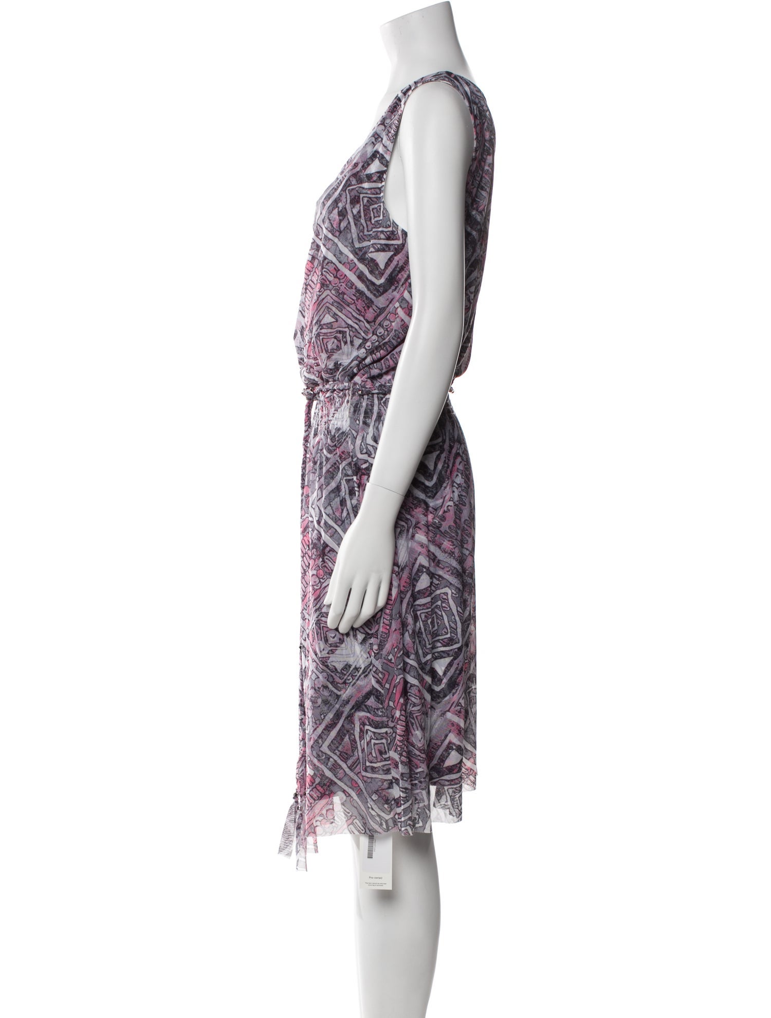 St. John Sport Printed Knee-Length Dress