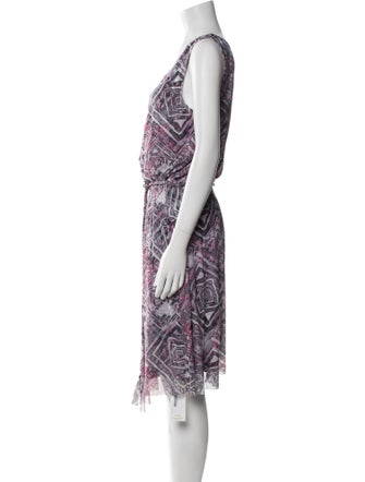 St. John Sport Printed Knee-Length Dress