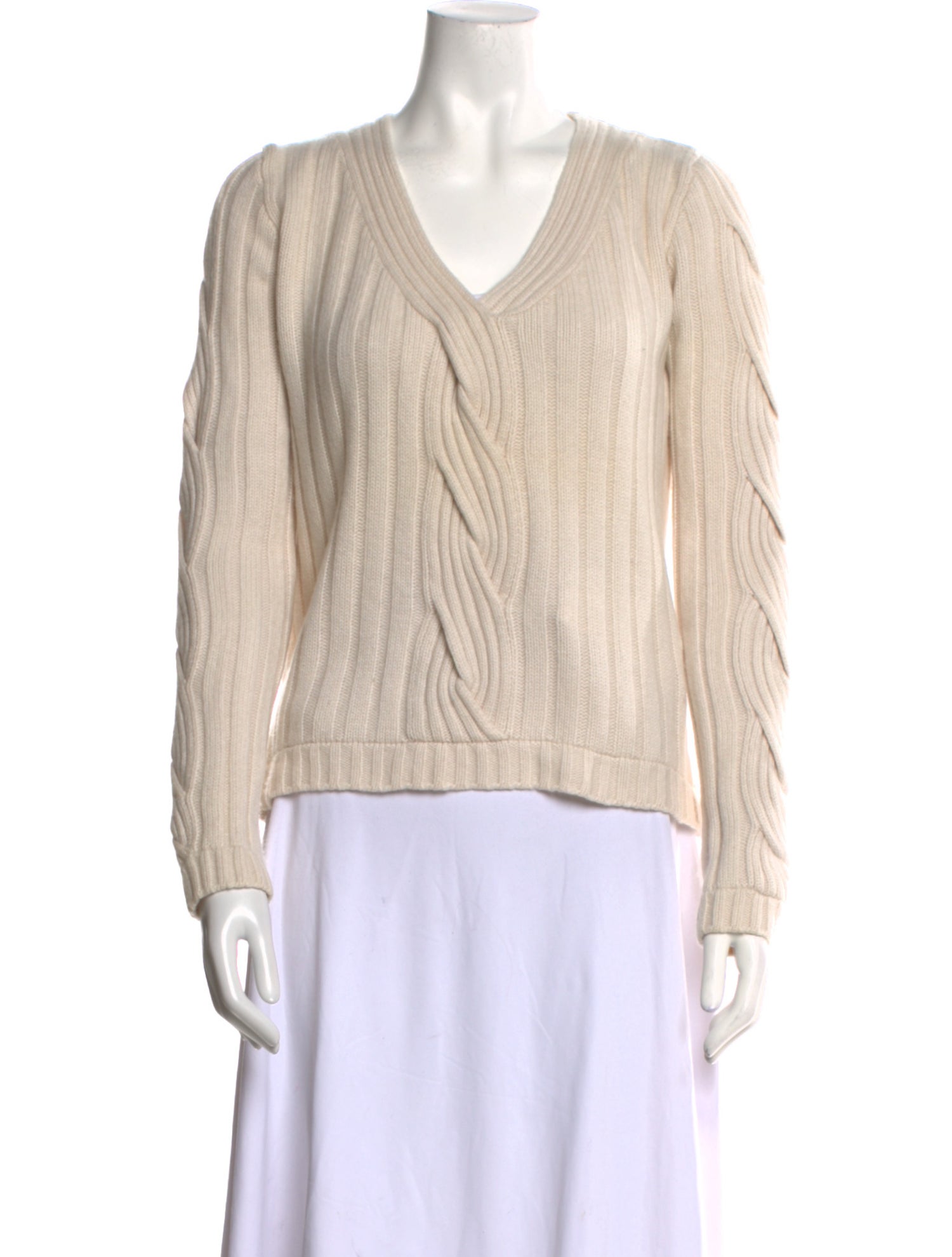 St. John Sport Cashmere V-Neck Sweater
