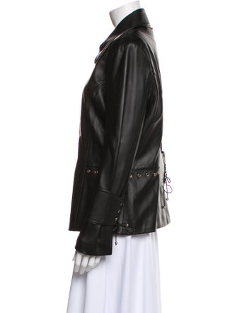 St. John Sport Leather Biker Jacket