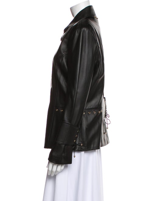 St. John Sport Leather Biker Jacket