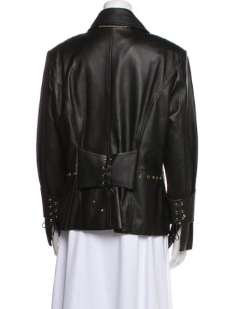 St. John Sport Leather Biker Jacket
