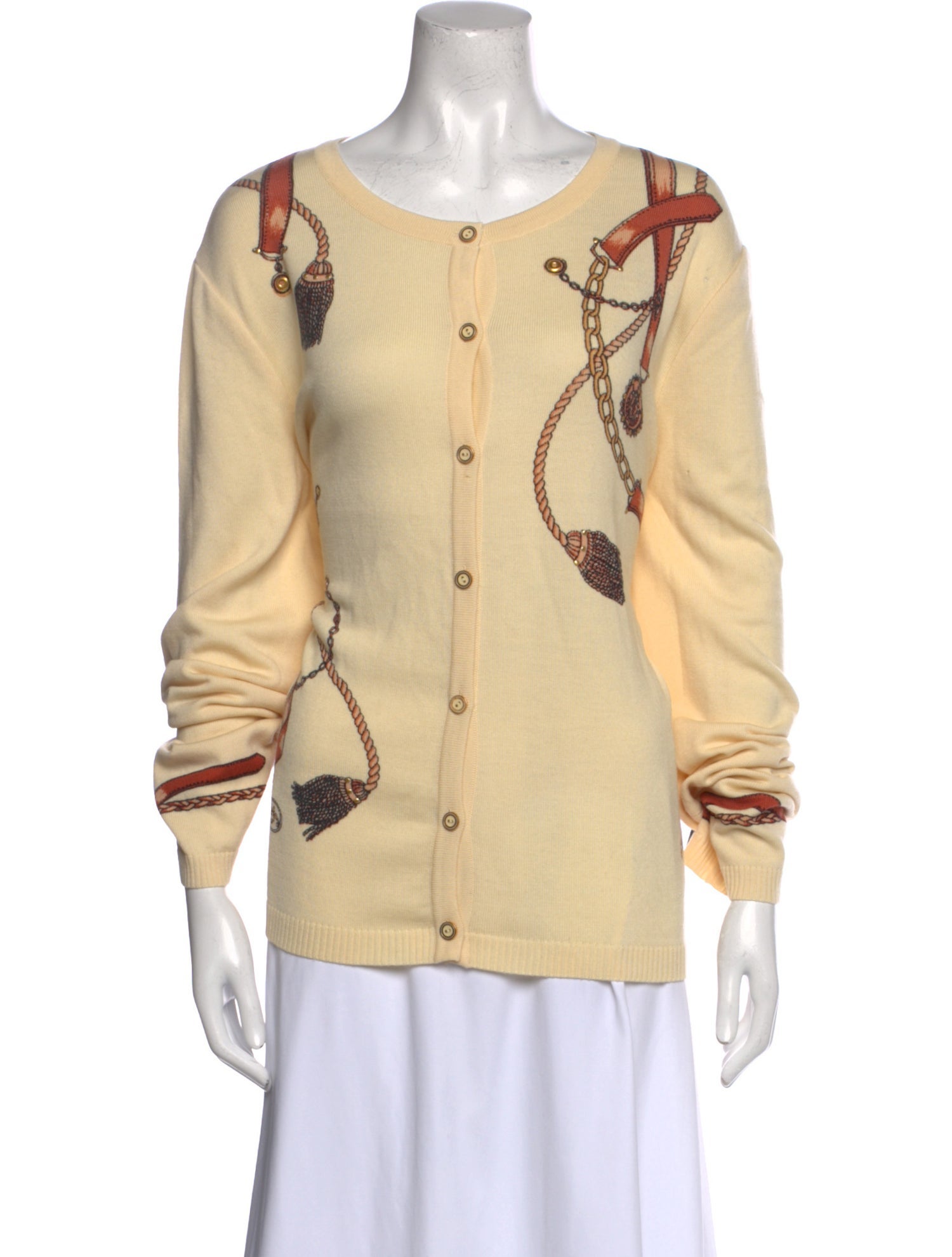 St. John Sport Wool Graphic Print Sweater w/ Tags