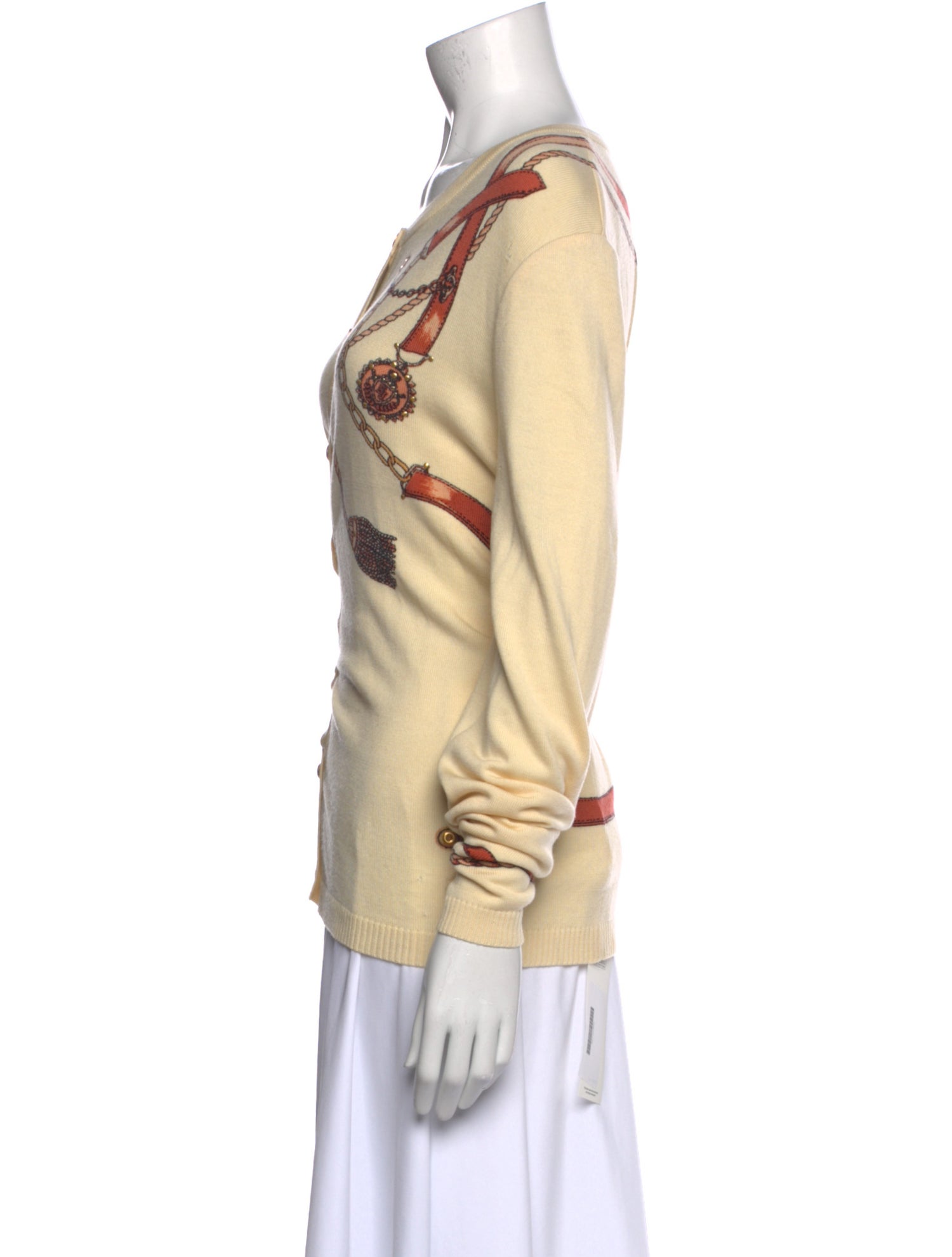 St. John Sport Wool Graphic Print Sweater w/ Tags