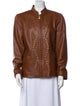 St. John Sport Lamb Leather Jacket