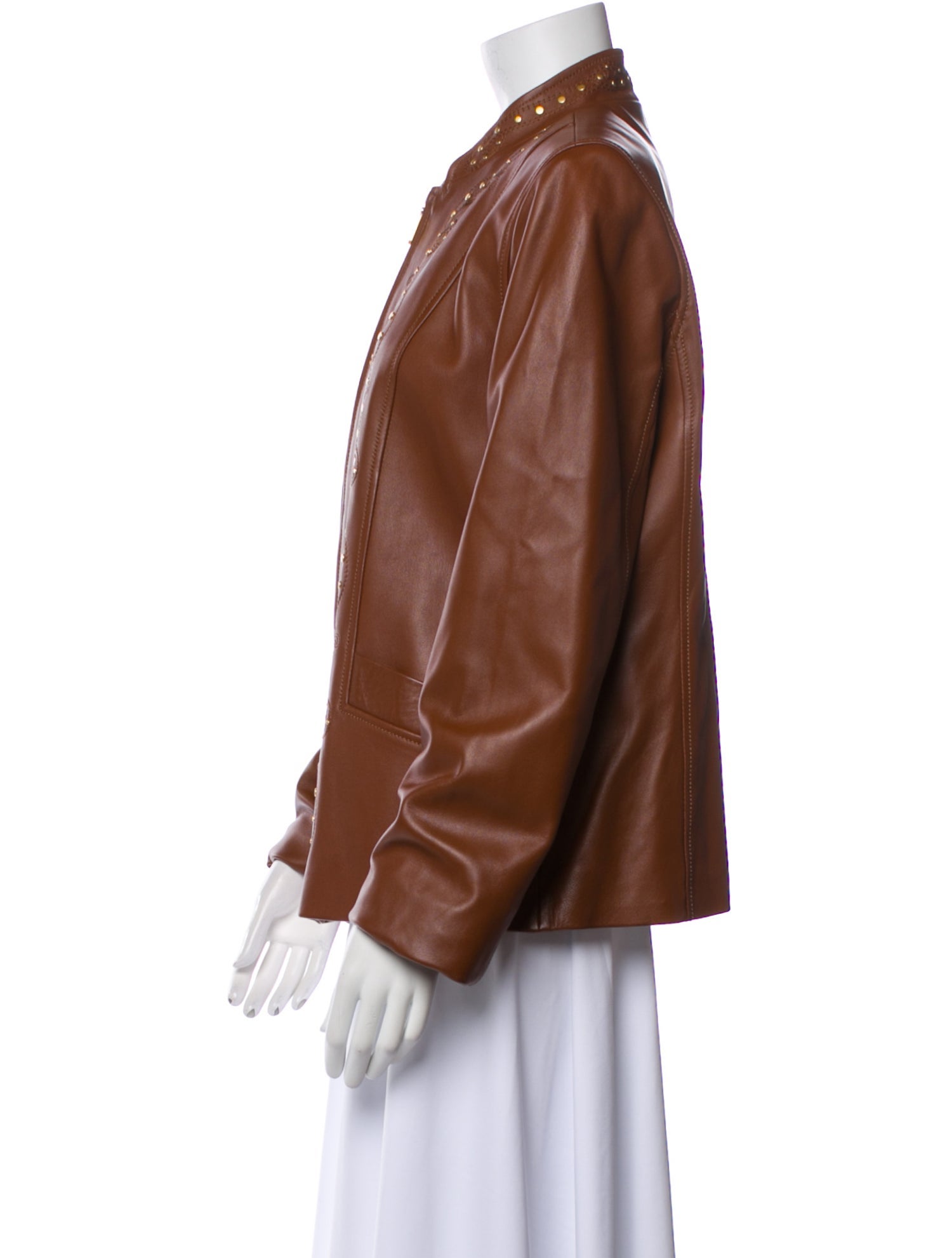St. John Sport Lamb Leather Jacket