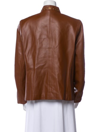 St. John Sport Lamb Leather Jacket