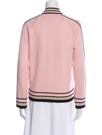 St. John Sport Striped Bomber Jacket