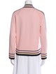 St. John Sport Striped Bomber Jacket