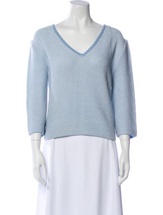 St. John Sport V-Neck Sweater