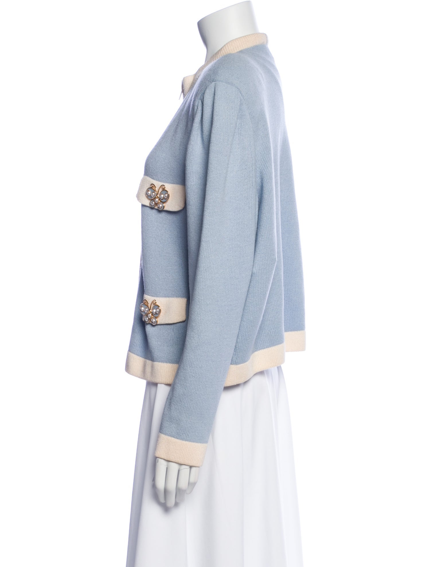 St. John Sport Wool Colorblock Pattern Jacket