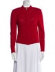 St. John Sport Wool Mock Neck Sweater