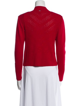St. John Sport Wool Mock Neck Sweater