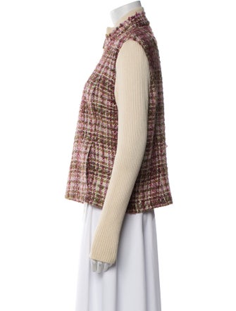 St. John Sport Wool Tweed Pattern Blazer