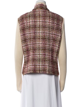 St. John Sport Wool Tweed Pattern Blazer