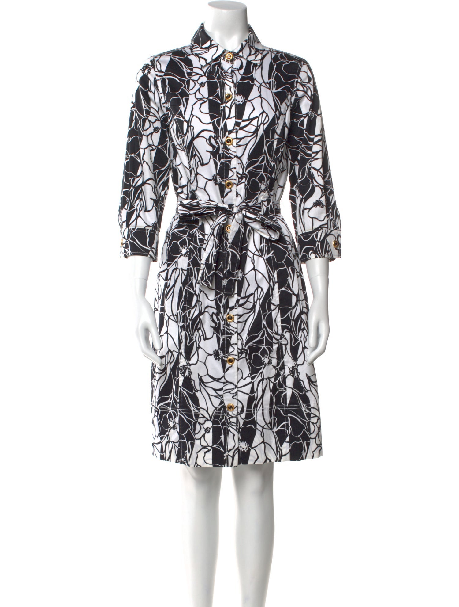 St. John Sport Printed Knee-Length Dress