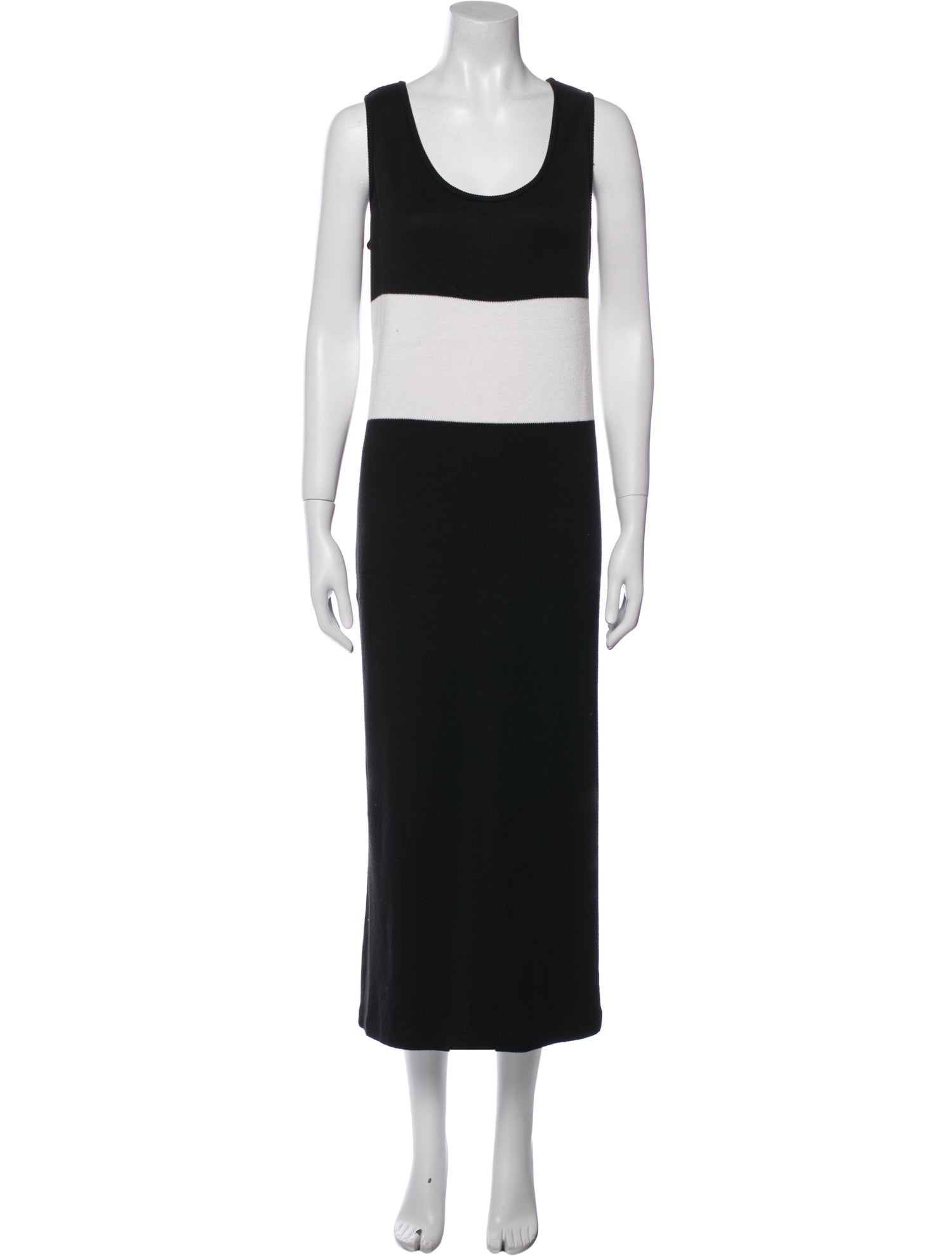 St. John Sport Striped Long Dress