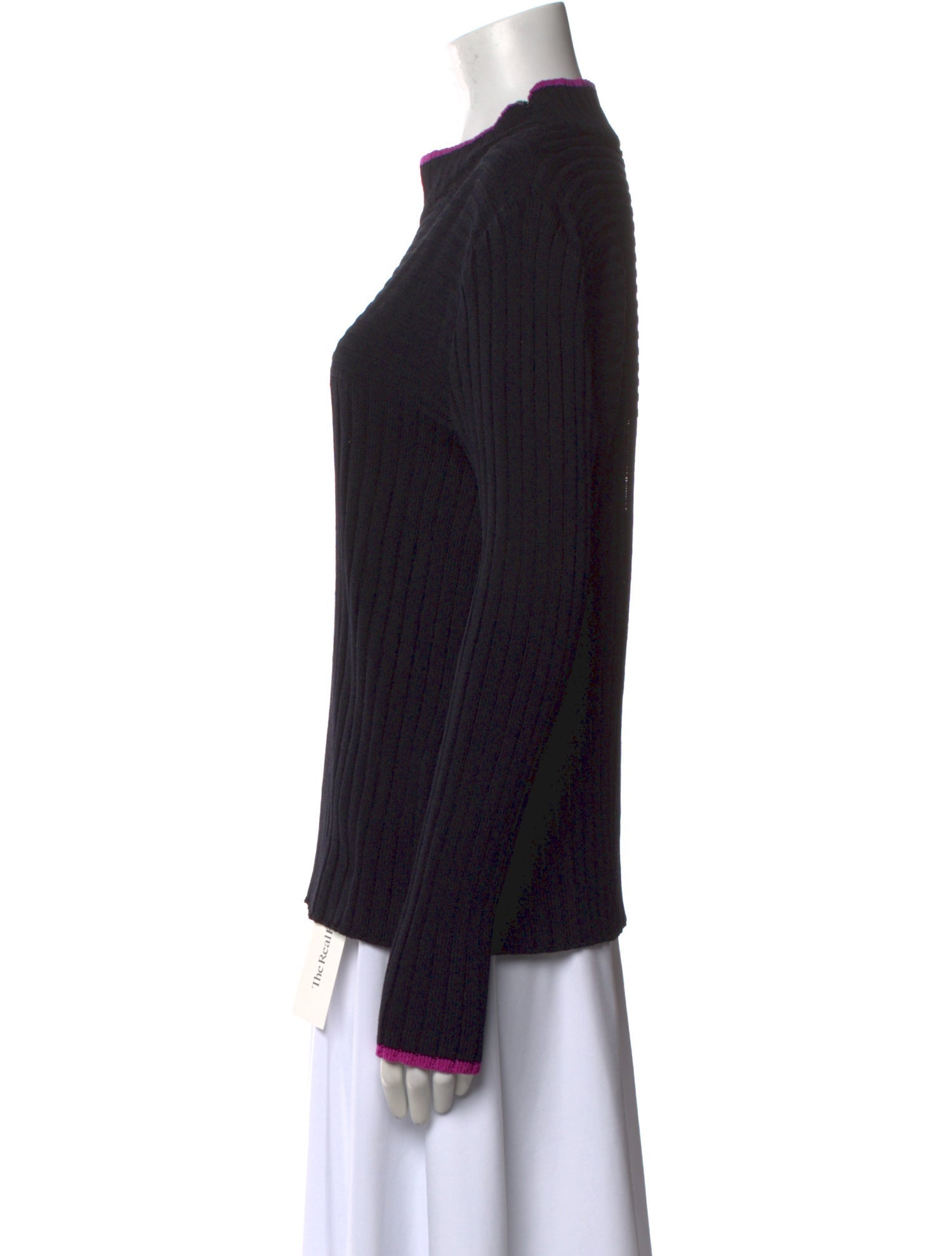 St. John Sport Wool Mock Neck Sweater