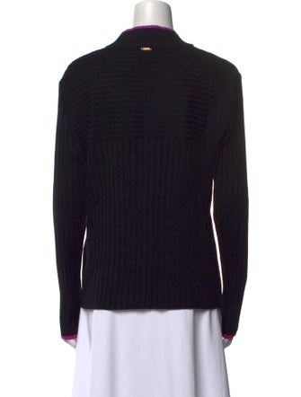 St. John Sport Wool Mock Neck Sweater