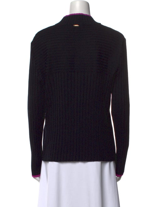 St. John Sport Wool Mock Neck Sweater