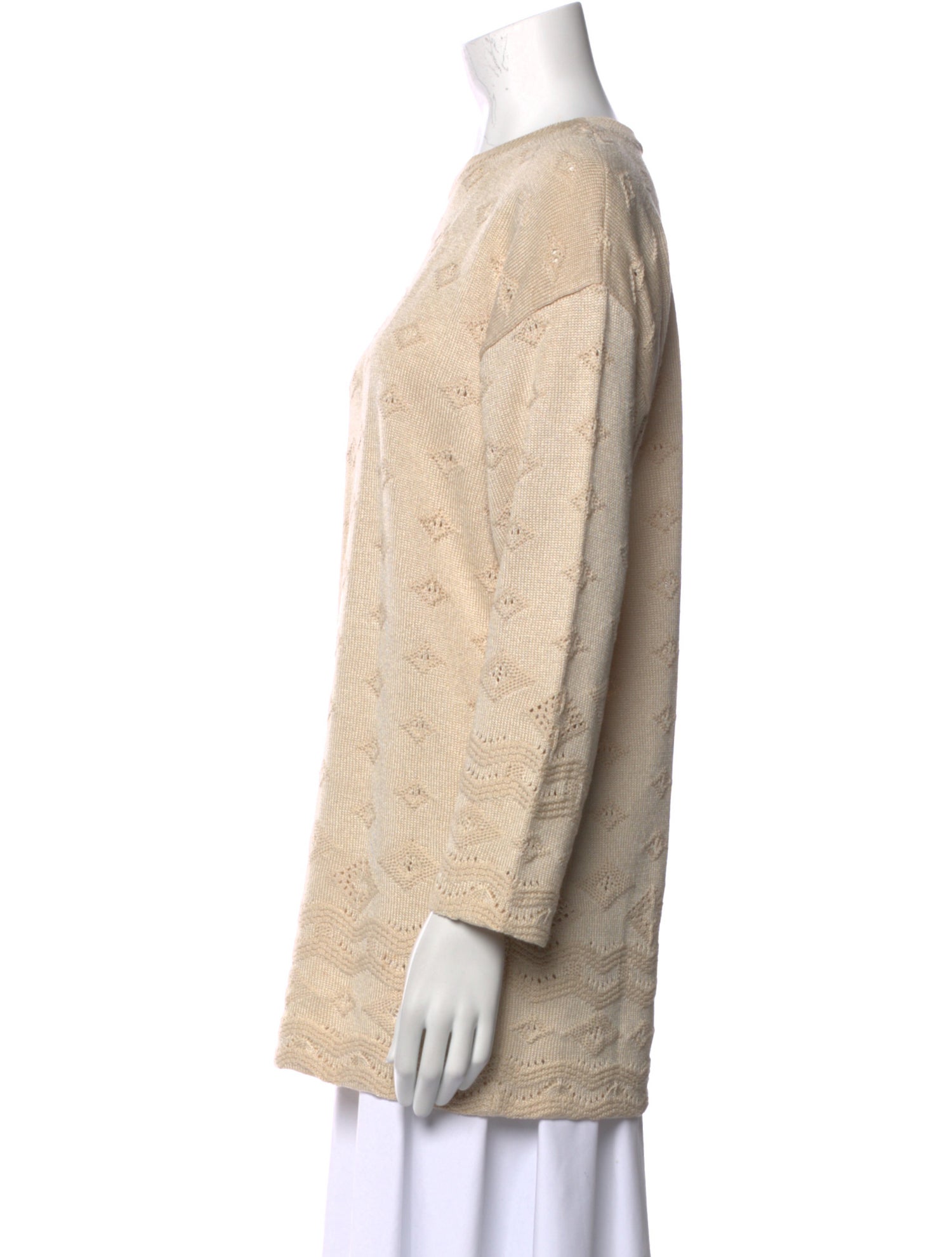 St. John Sport Wool Scoop Neck Sweater