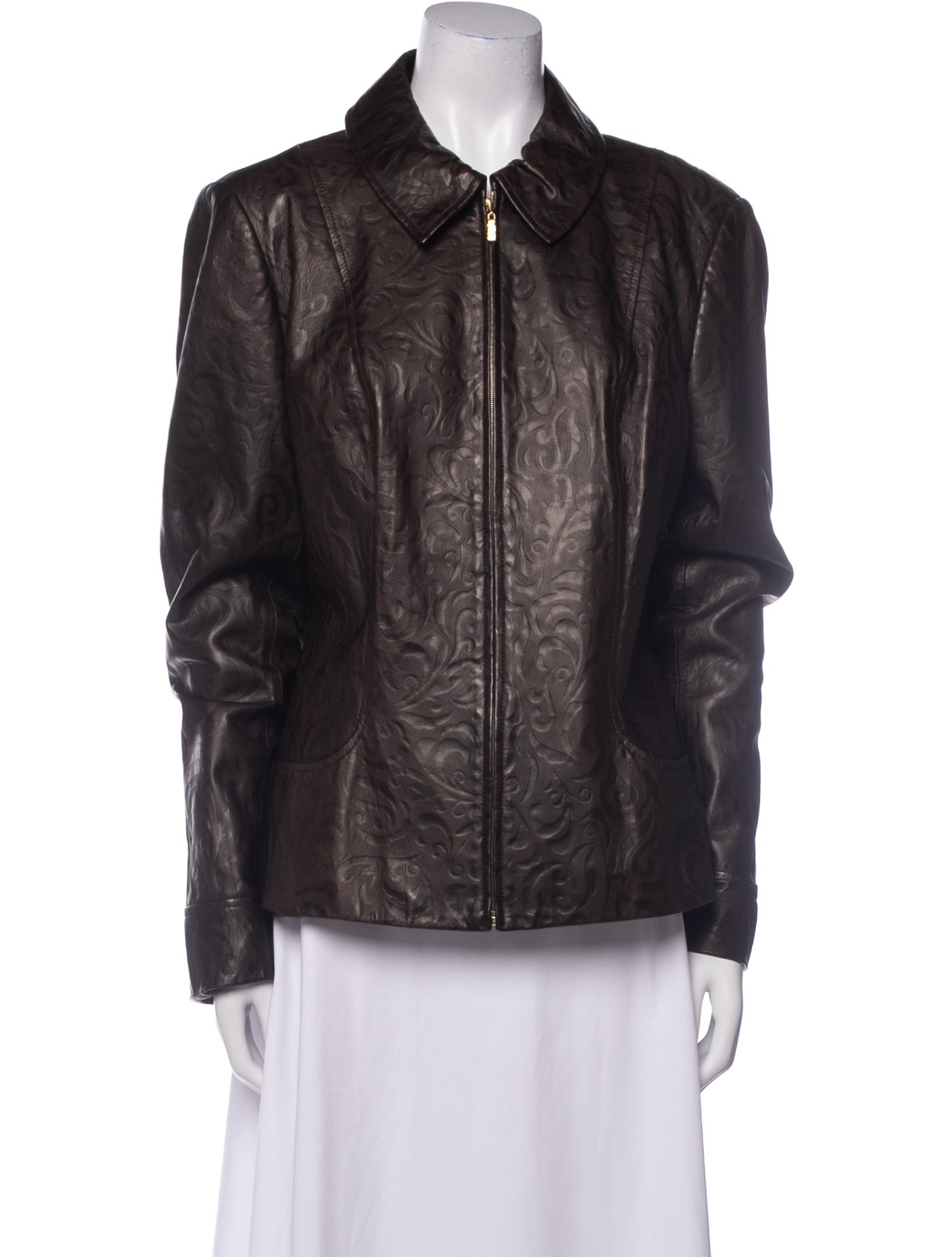St. John Sport Lamb Leather Jacket
