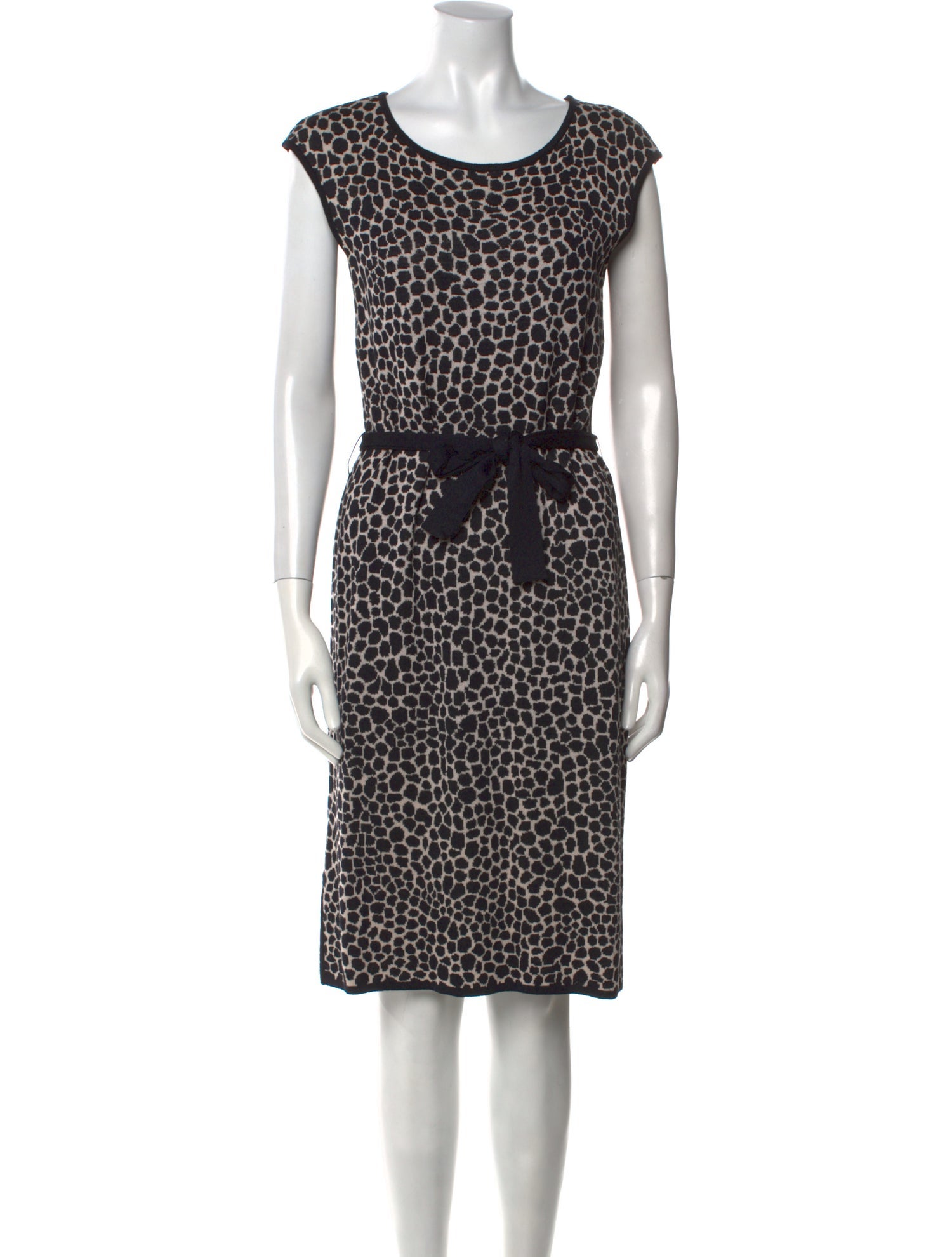 St. John Sport Animal Print Knee-Length Dress