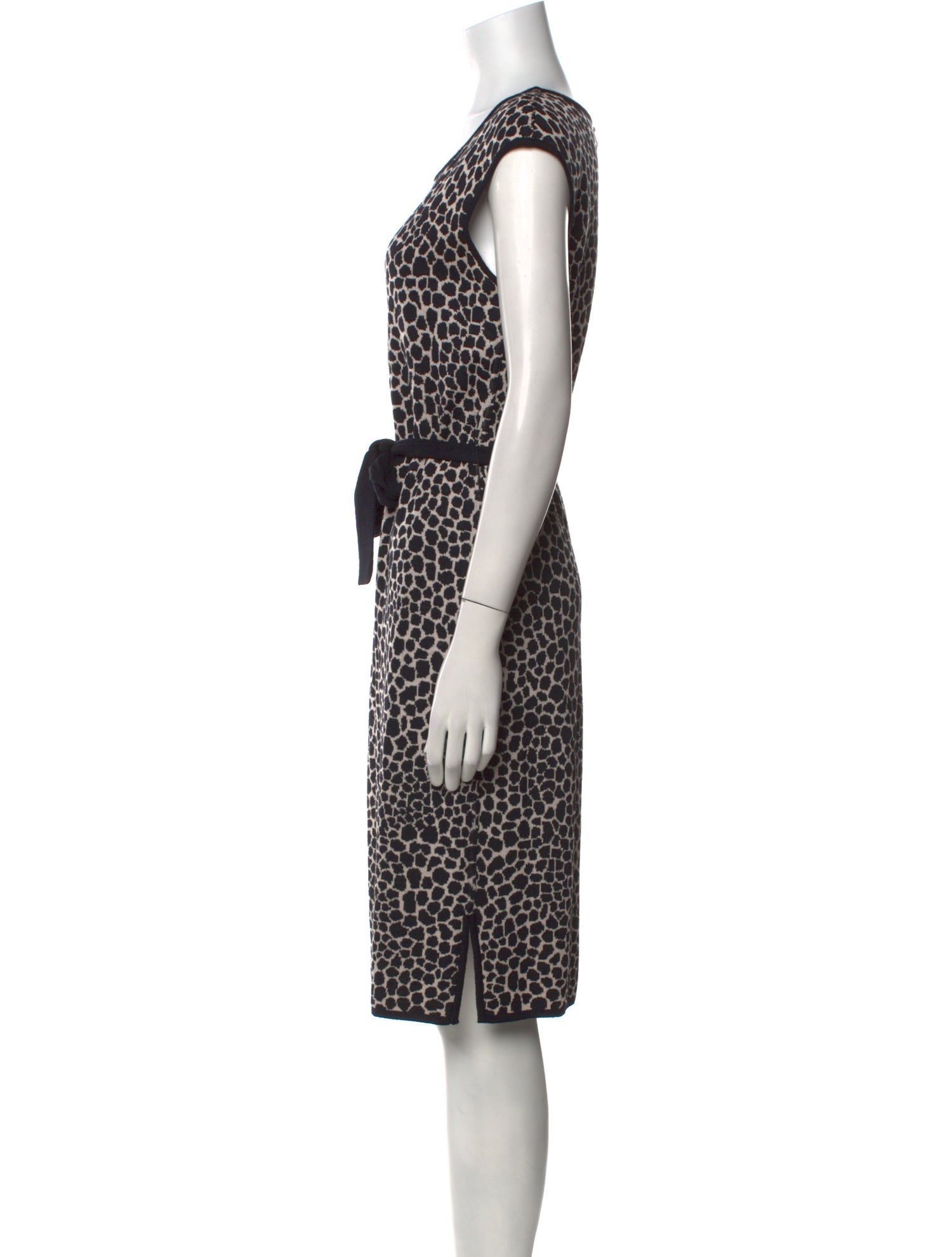 St. John Sport Animal Print Knee-Length Dress