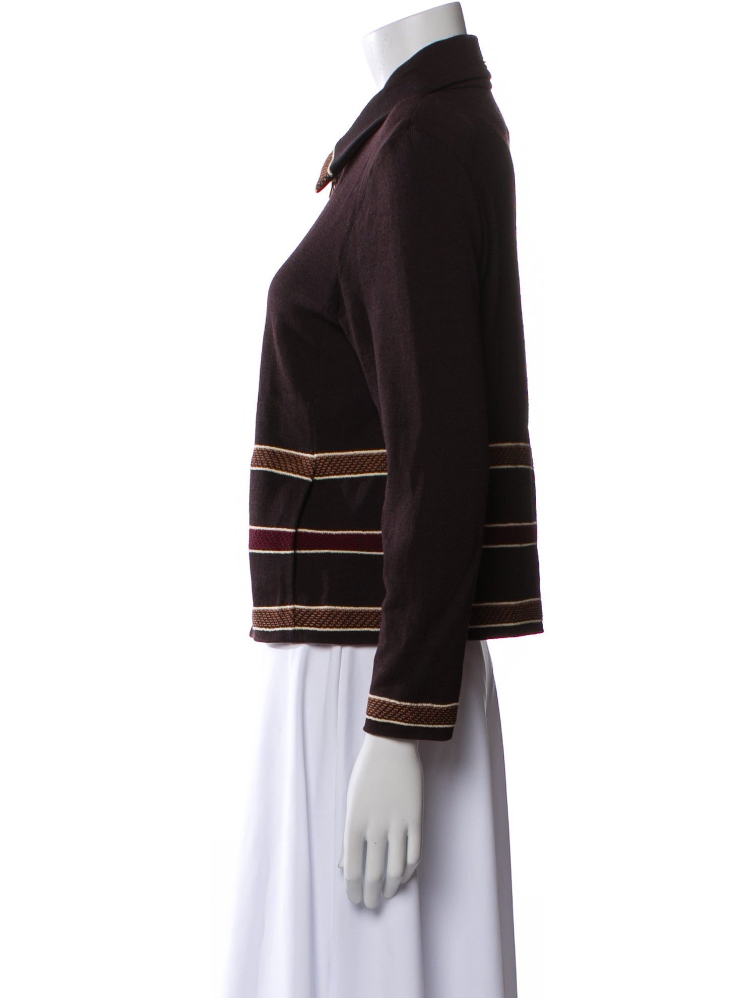 St. John Sport Wool Striped Sweater