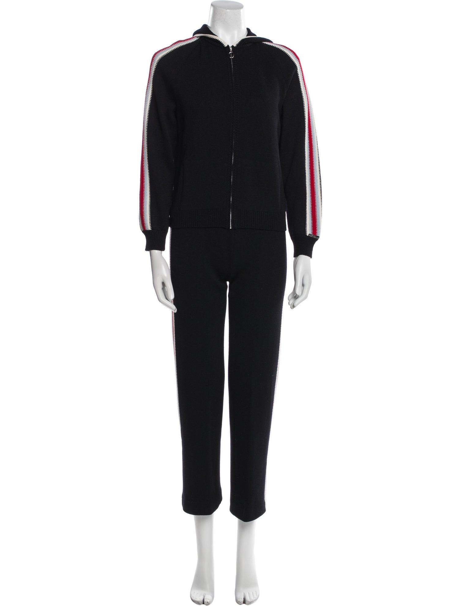 St. John Sport Wool Striped Pantsuit
