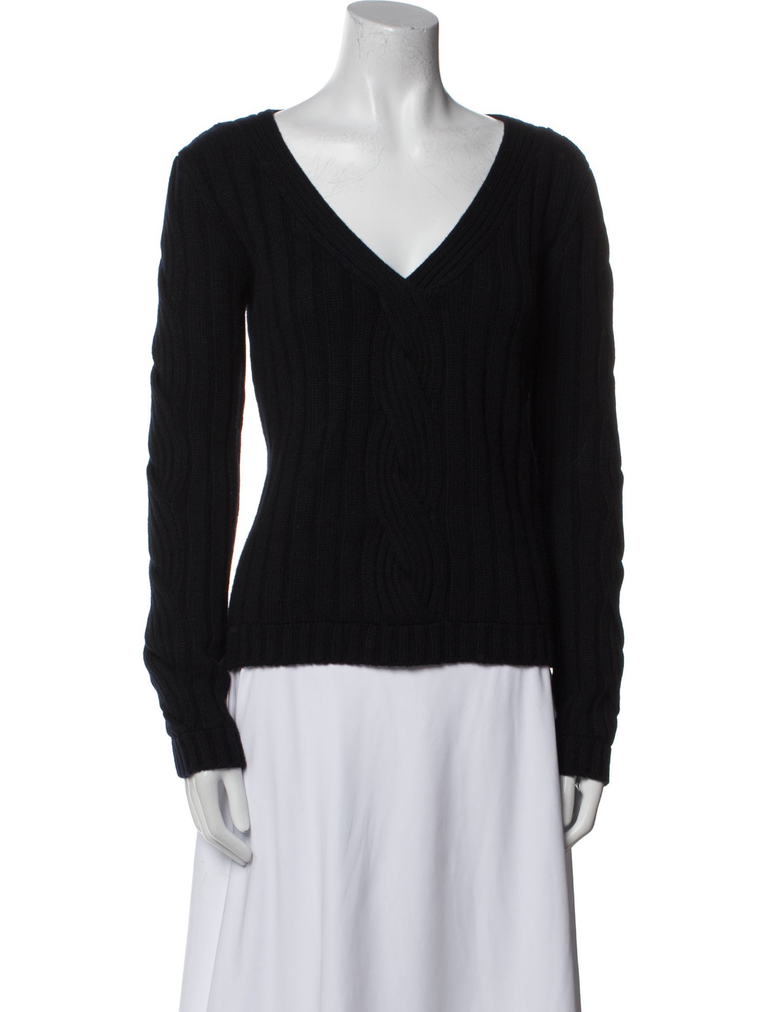 St. John Sport Cashmere V-Neck Sweater