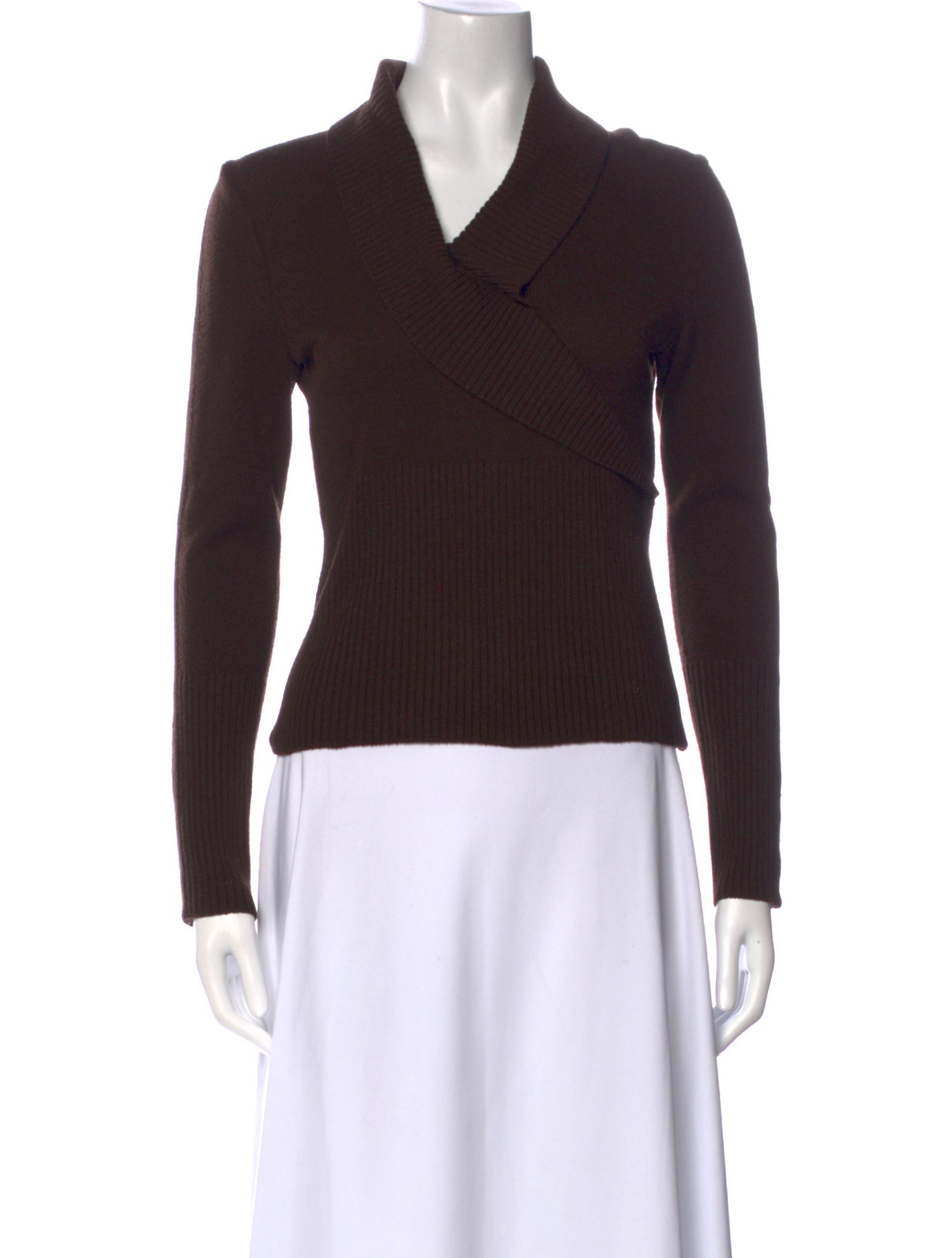 St. John Sport Wool V-Neck Sweater