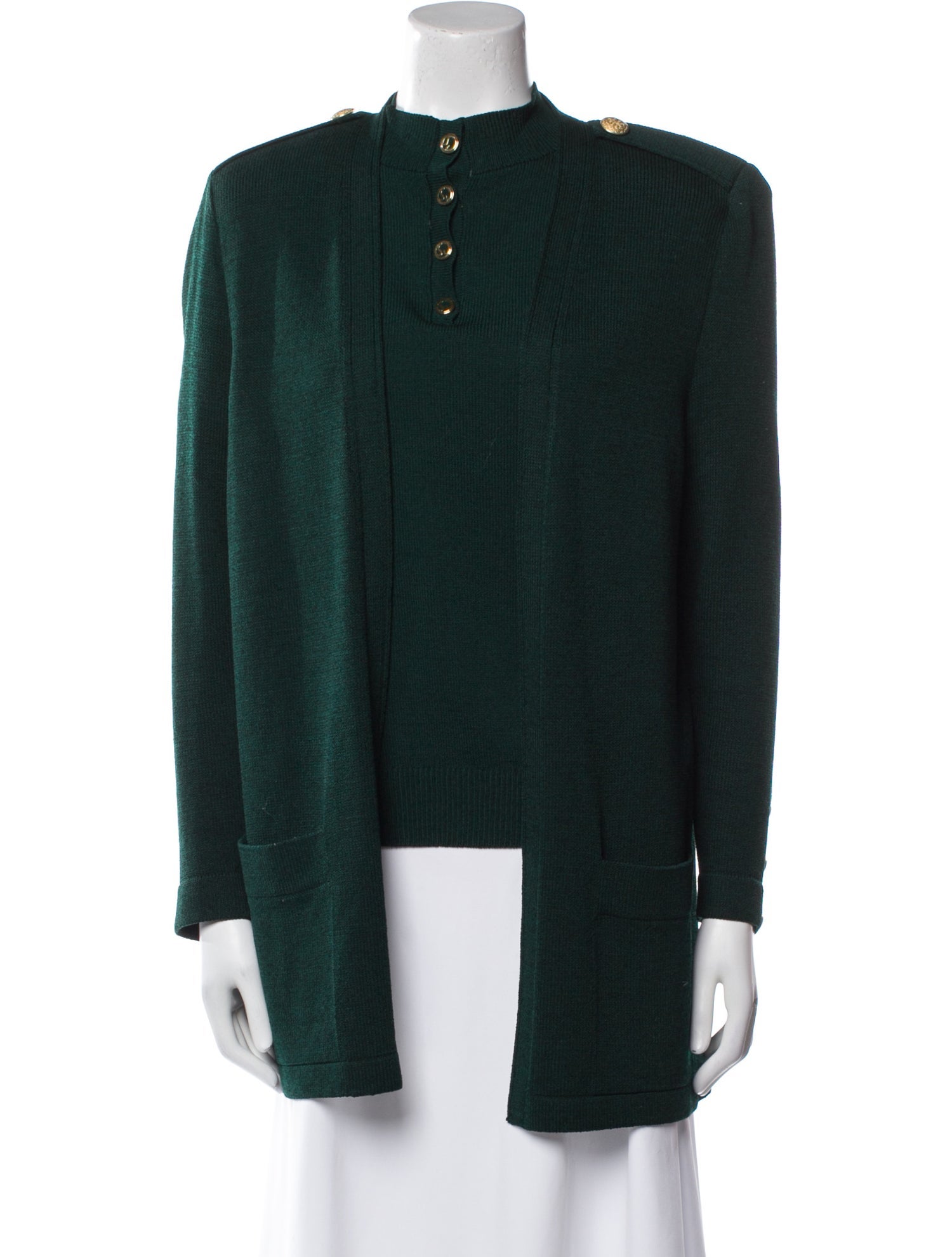 St. John Sport Mock Neck Sweater