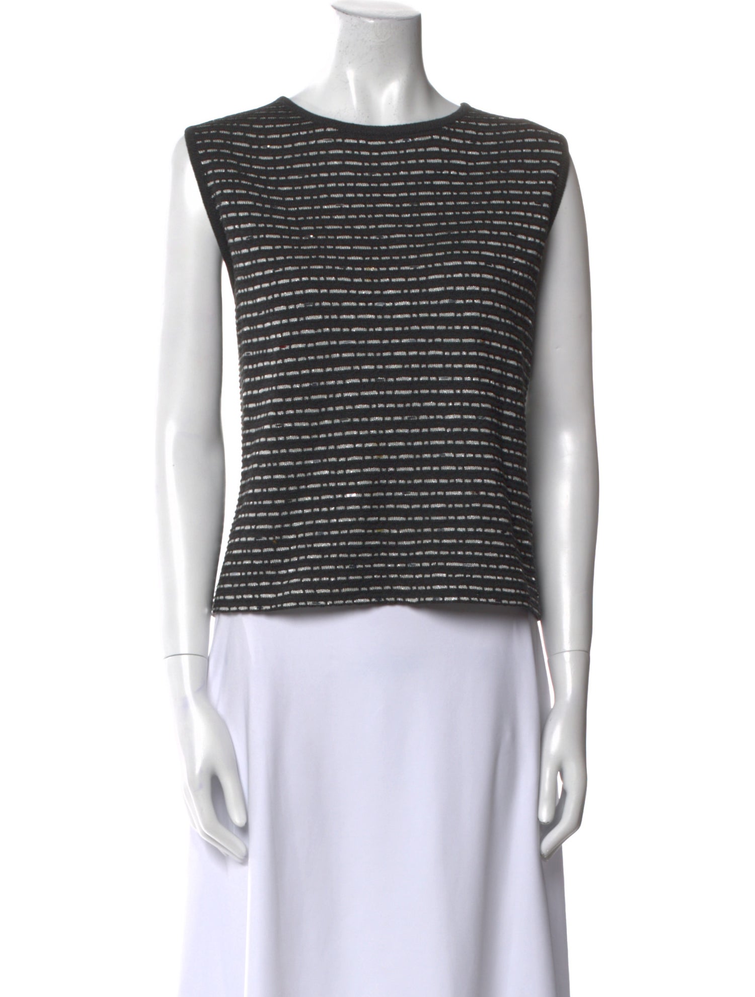 St. John Sport Wool Striped Sweater