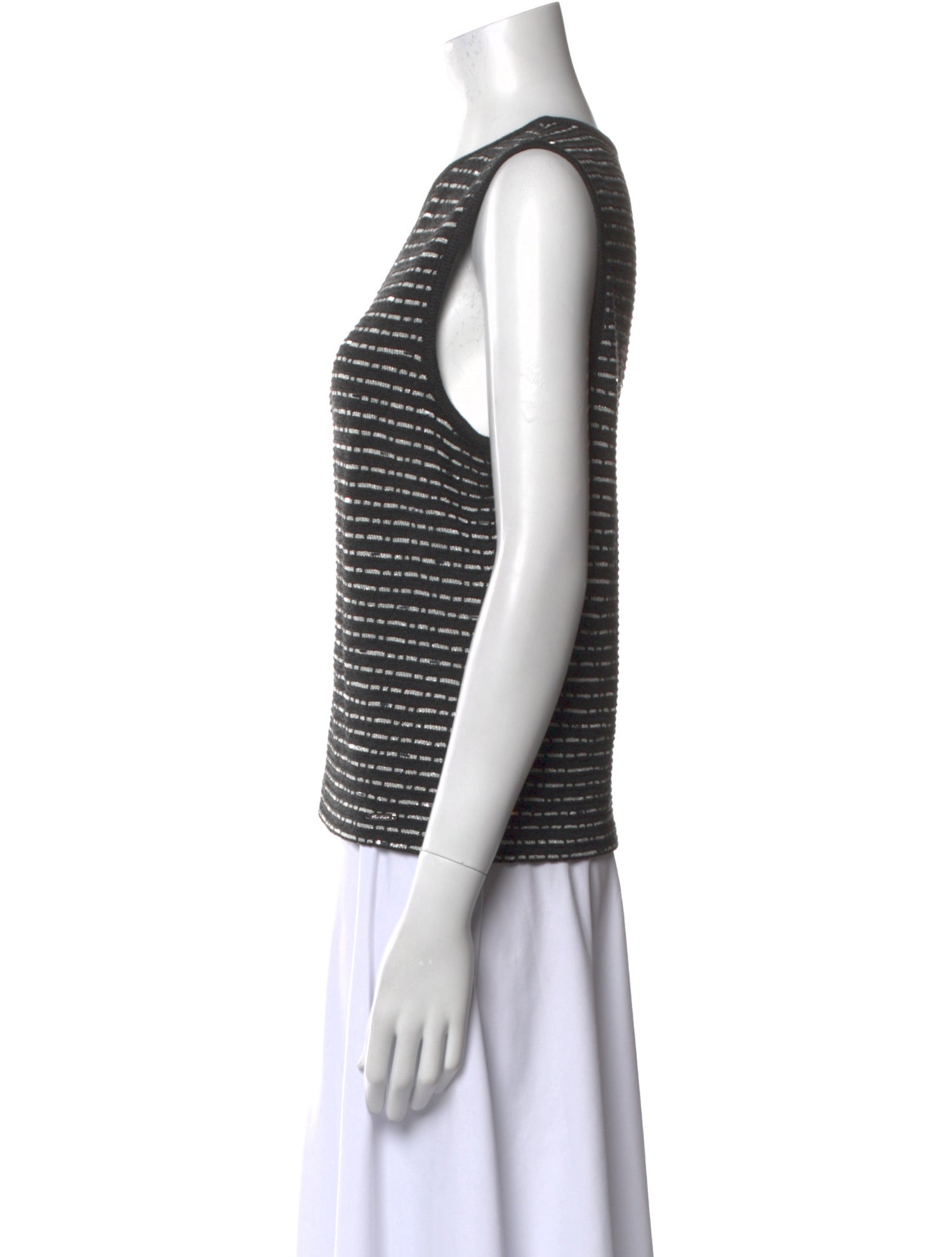 St. John Sport Wool Striped Sweater