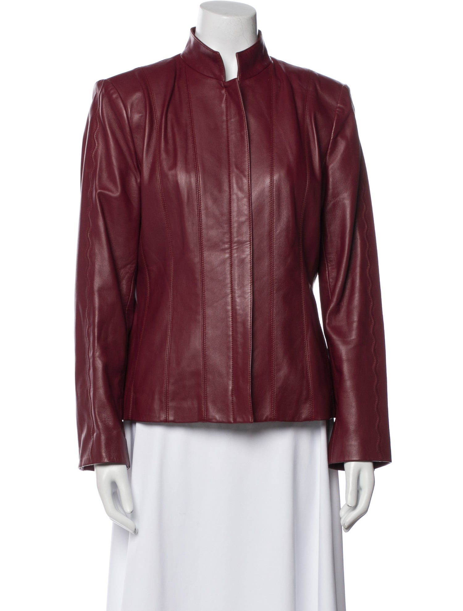 St. John Sport Lamb Leather Jacket