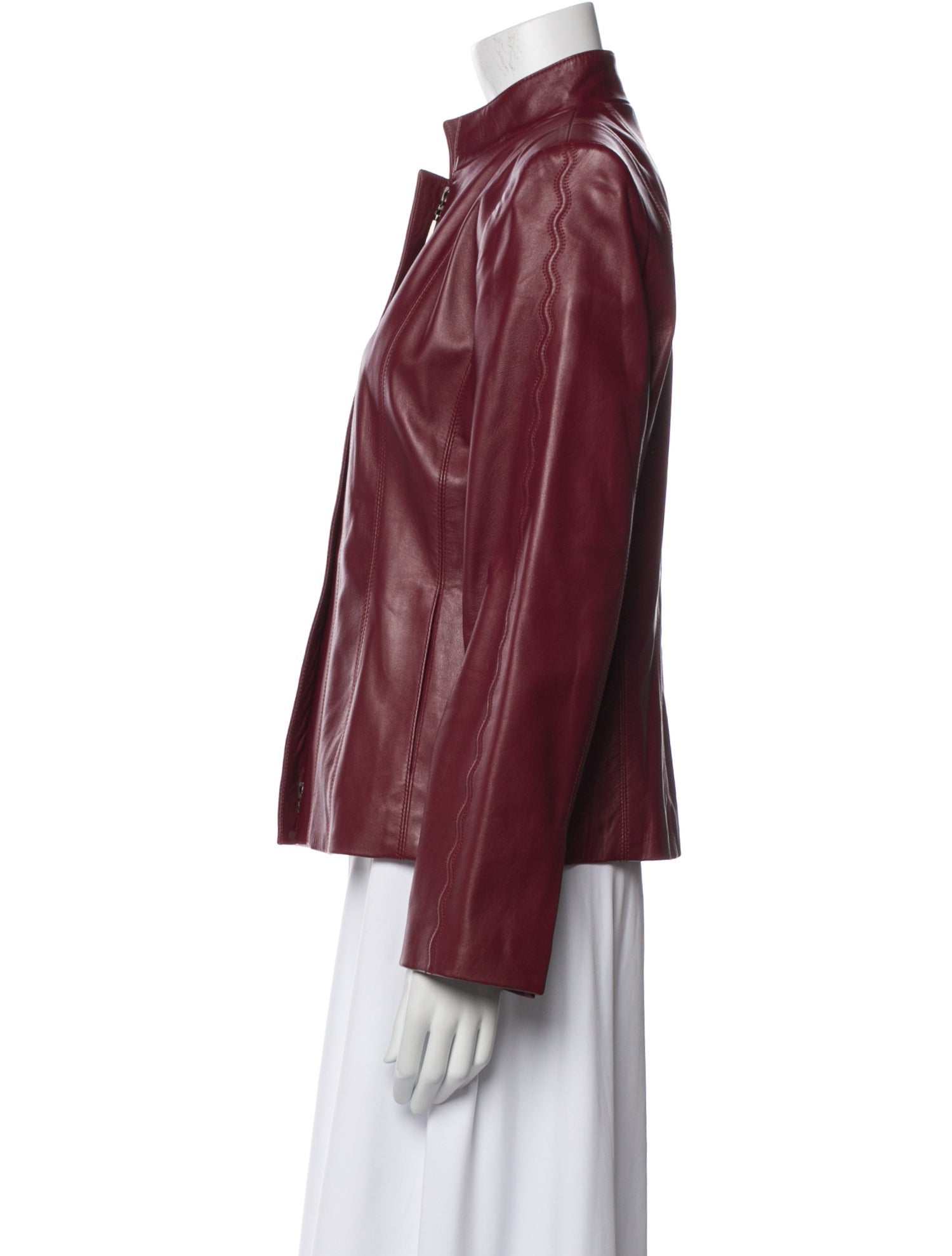St. John Sport Lamb Leather Jacket