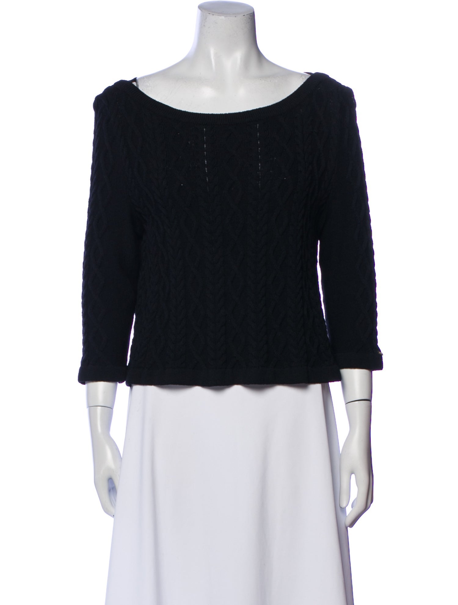 St. John Sport Wool Bateau Neckline Sweater