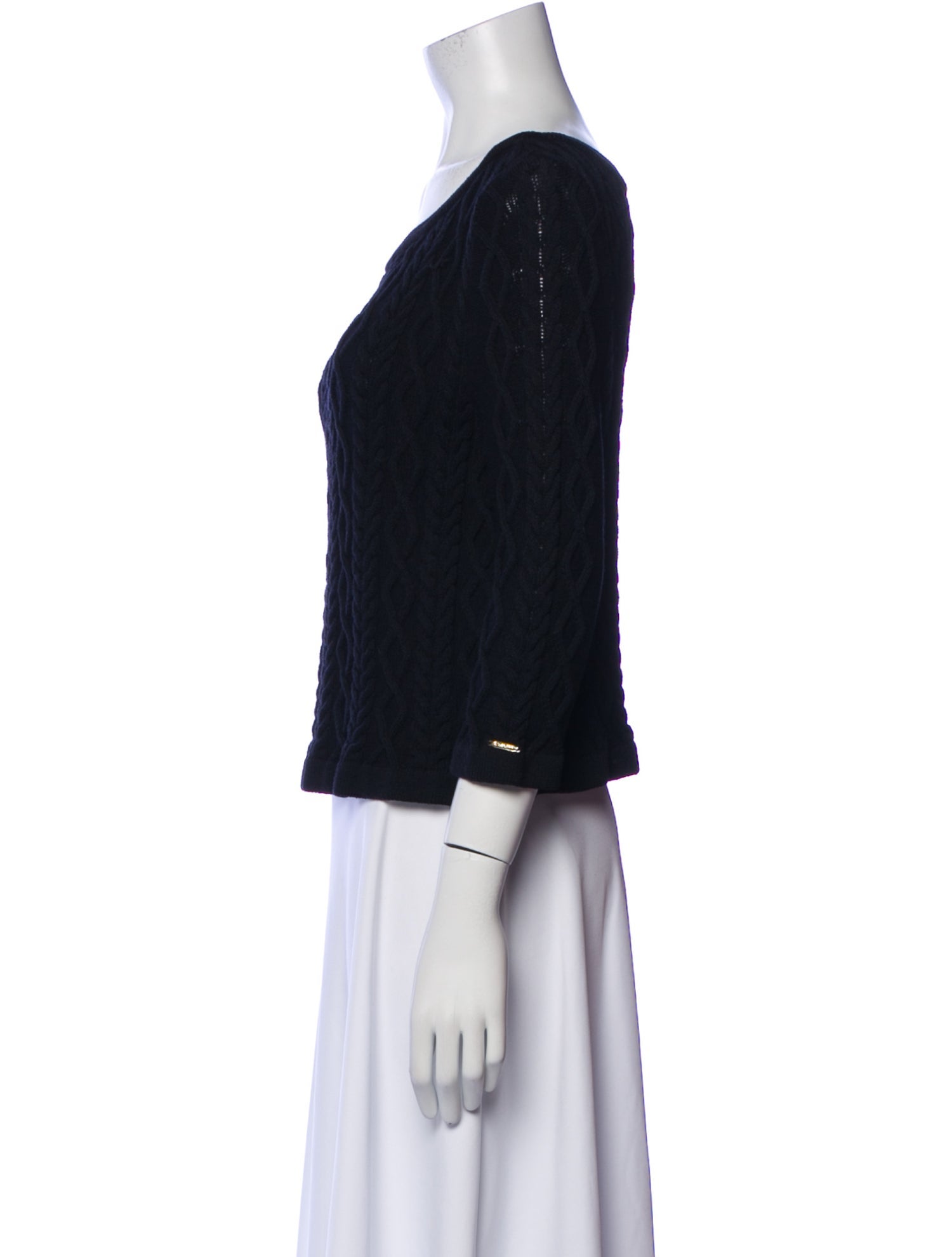 St. John Sport Wool Bateau Neckline Sweater